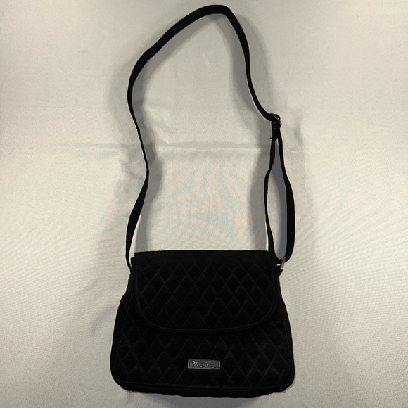 Vera Bradley Handbags - Vera Bradley Purse Crossbody Black Quilted